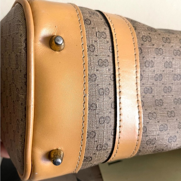 🔥Gucci Vintage Boston Micro Monogram GG Leather Bag - Picture 8 of 10